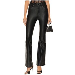 💕 Commando Faux Leather Five Pocket Flare Pant in Black S 💕
